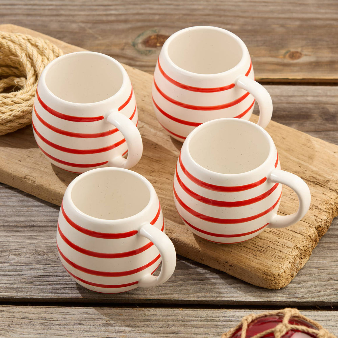 Red Striped Mug