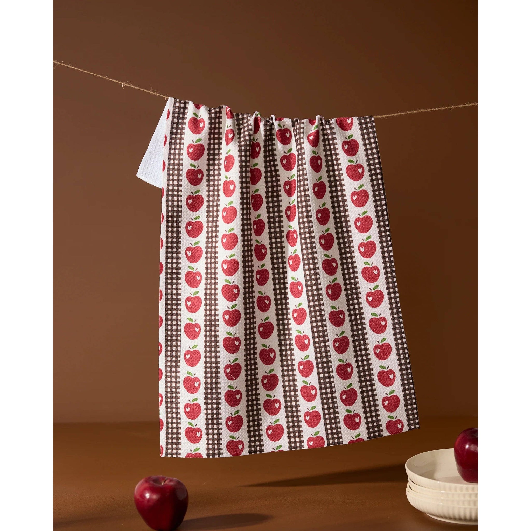 Geometry - Apple Picking Day Tea Towel