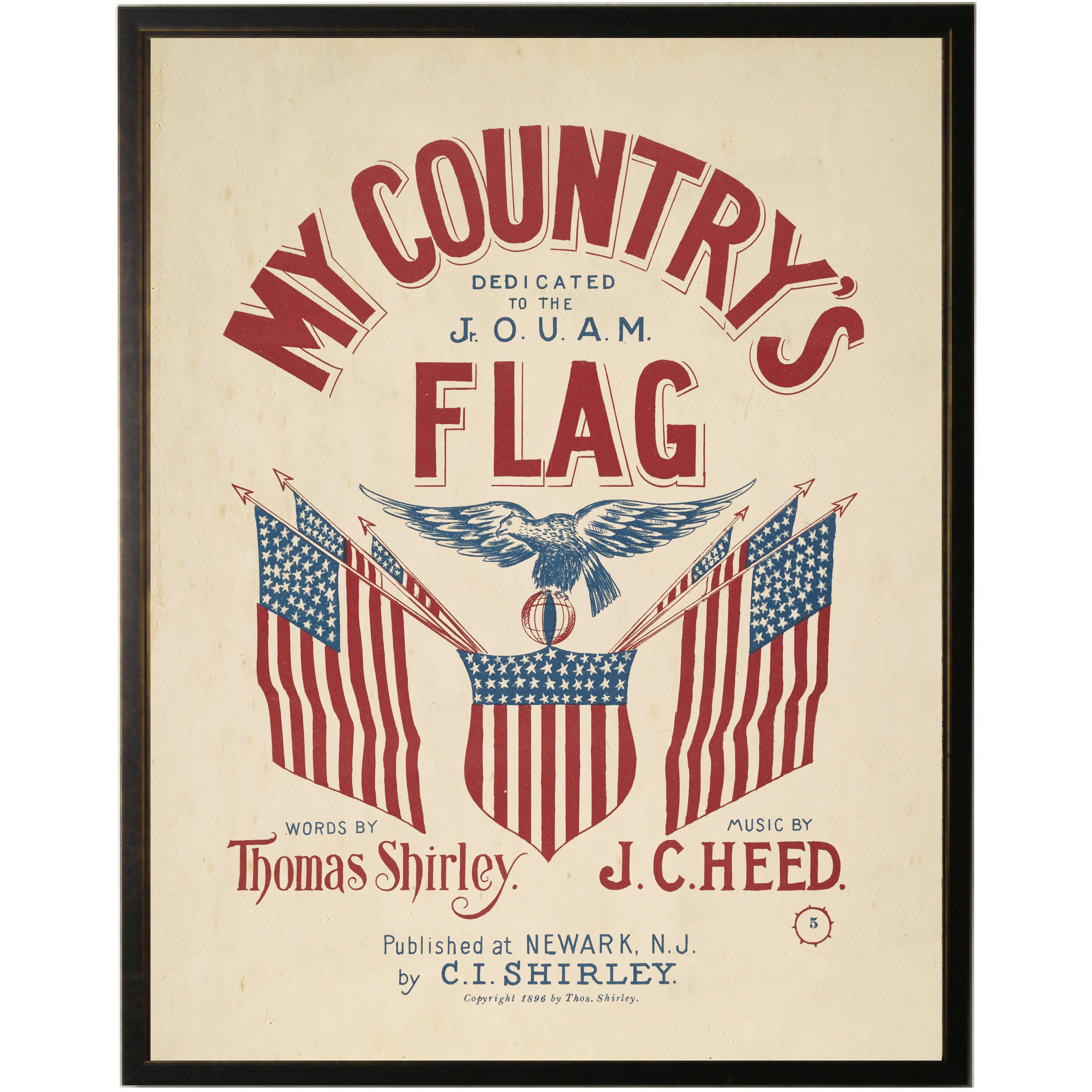 My Country's Flag | 8" x 10"