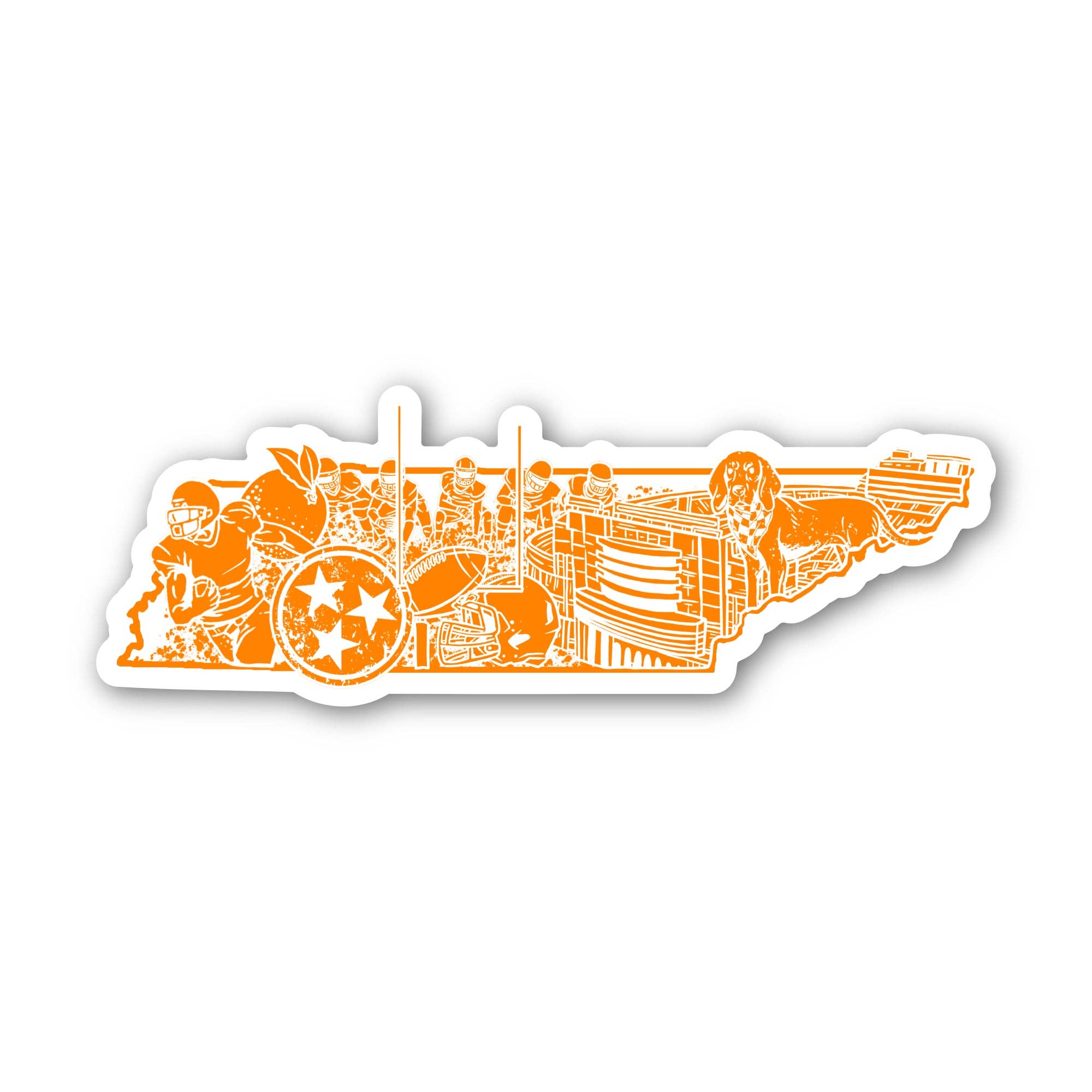 Barrel Down South - Tennessee Icons Sticker