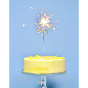 Grande 12" Gold Star Sparkler Wand Card - 4th of July