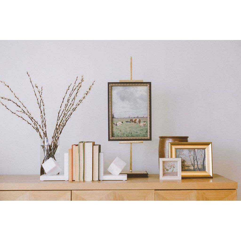 Cattle on the Pasture Framed Antique Art | 12x16