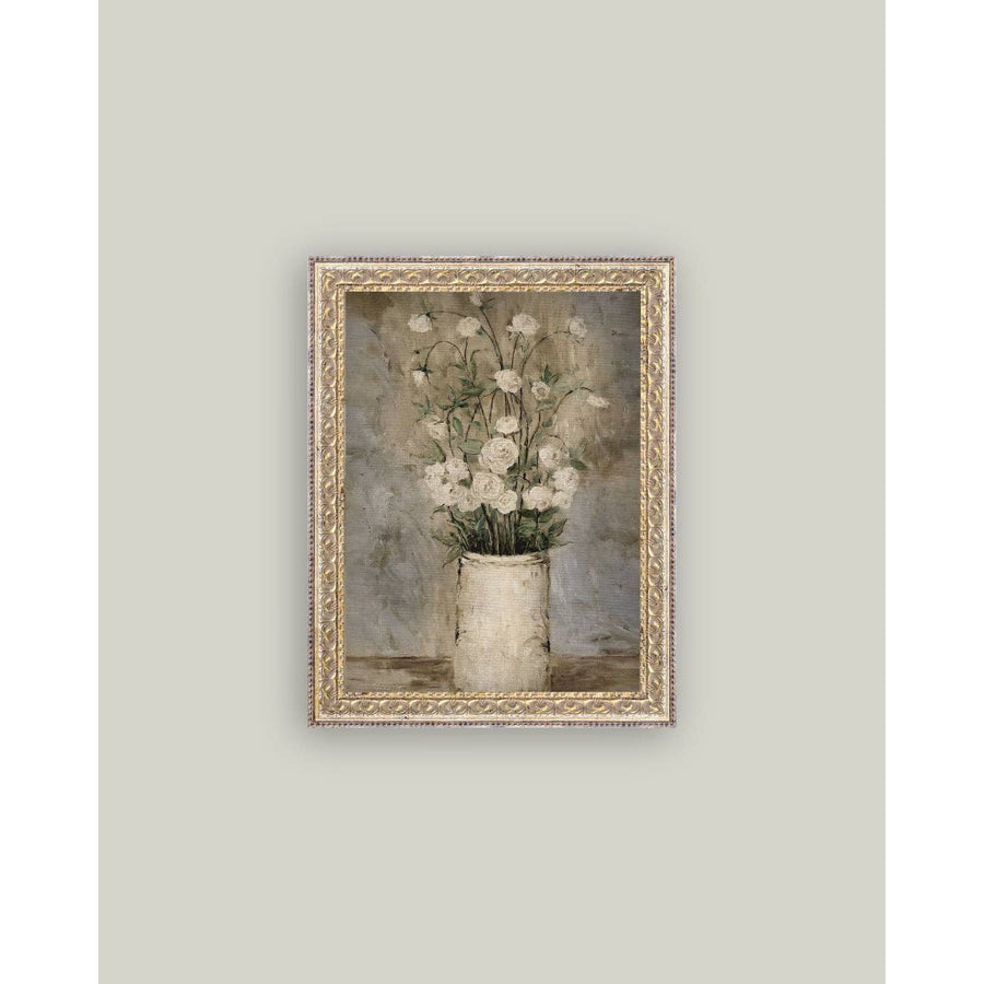 Framed Antique Art | Long Stem Roses - 5x7