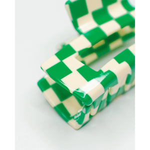 Checker Hair Claw | Orange