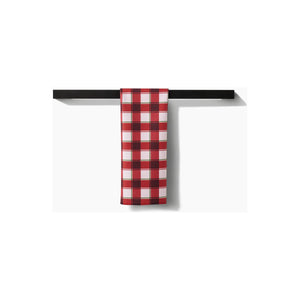 Geometry - Jingle Plaid Tea Towel