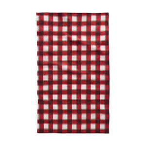 Geometry - Jingle Plaid Tea Towel