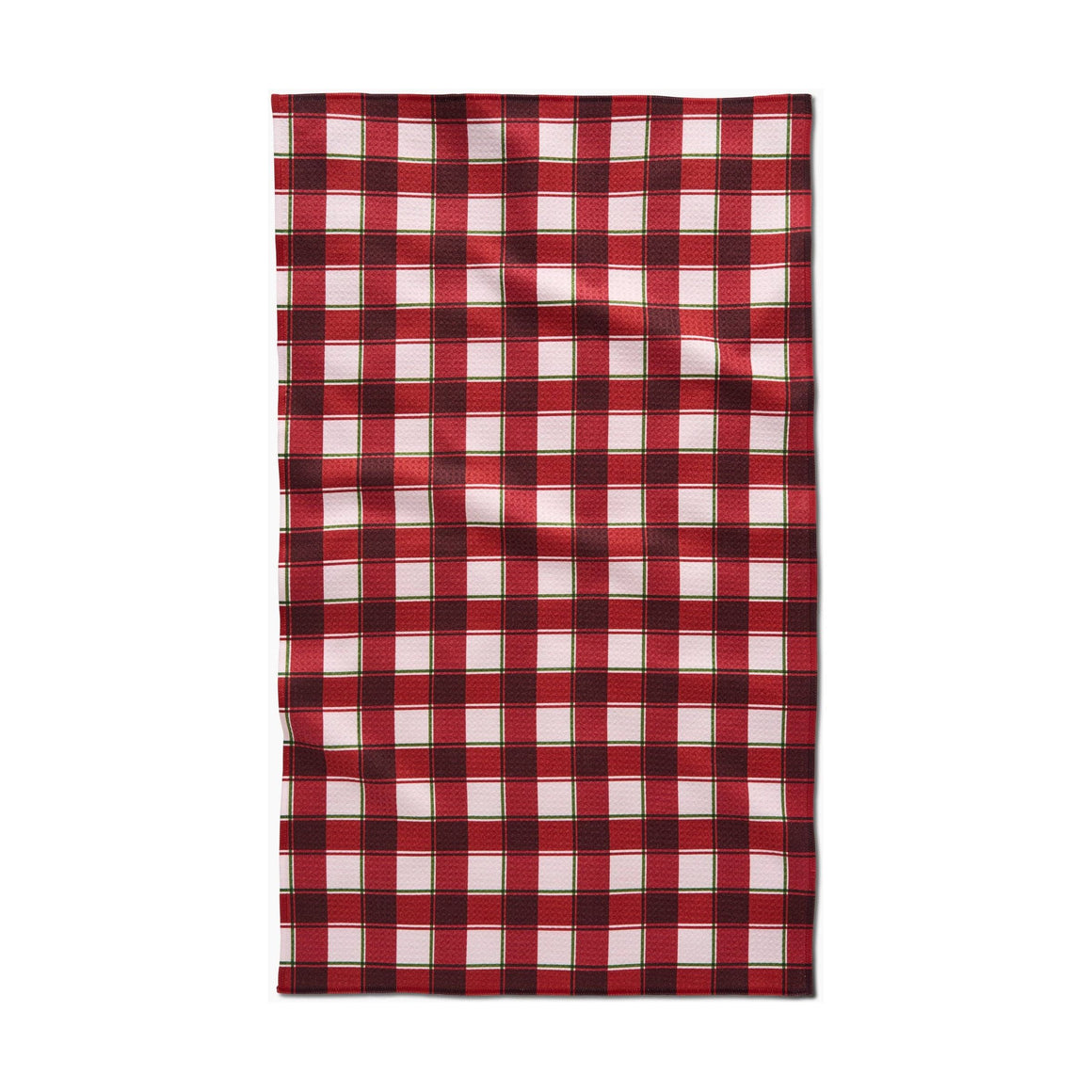 Geometry - Jingle Plaid Tea Towel