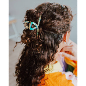 Beachy Loop Hair Claw | Rainbow