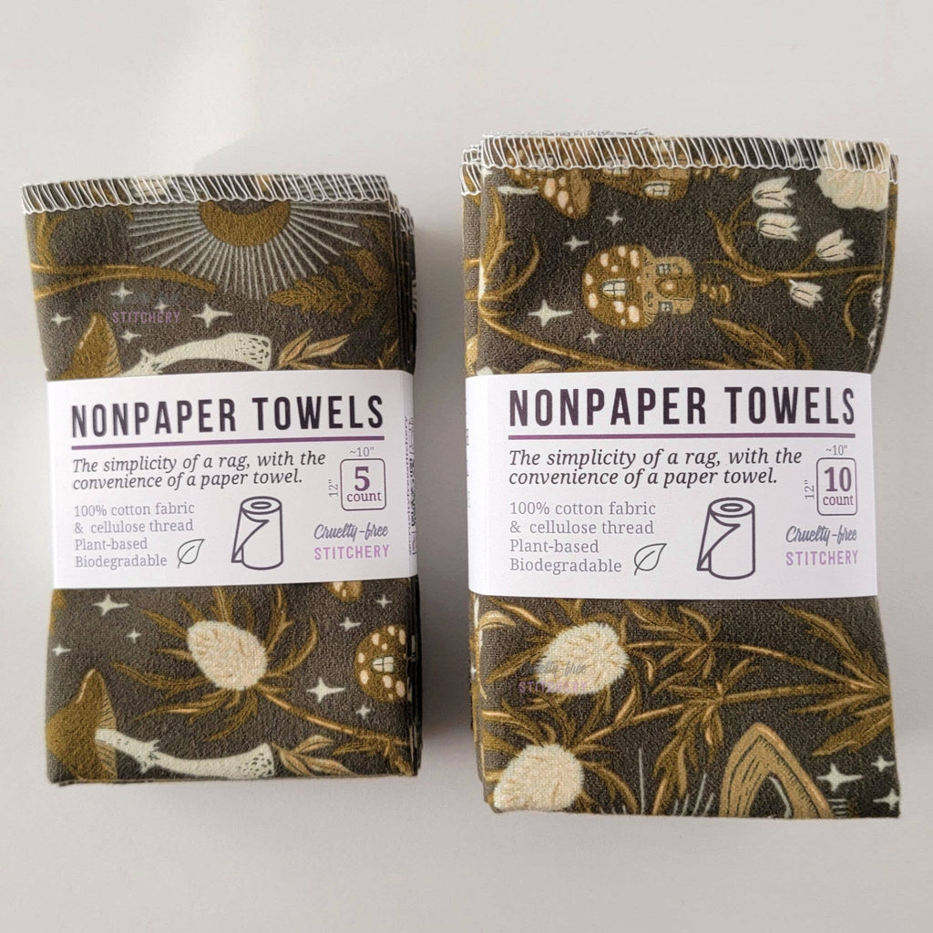 Cruelty-Free Stitchery - NonPaper Towels - Lunar Forest: 10