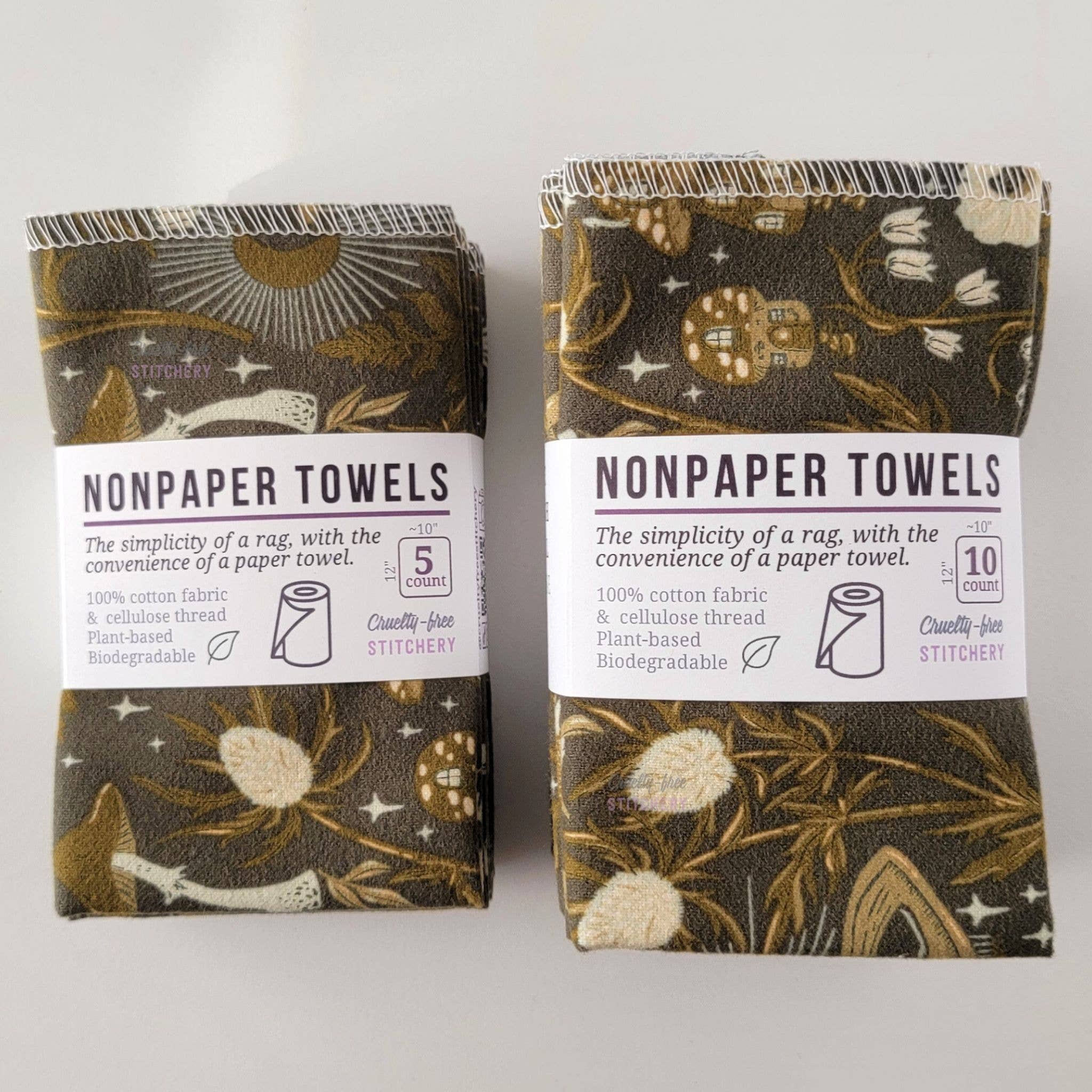 Cruelty-Free Stitchery - NonPaper Towels - Lunar Forest: 10