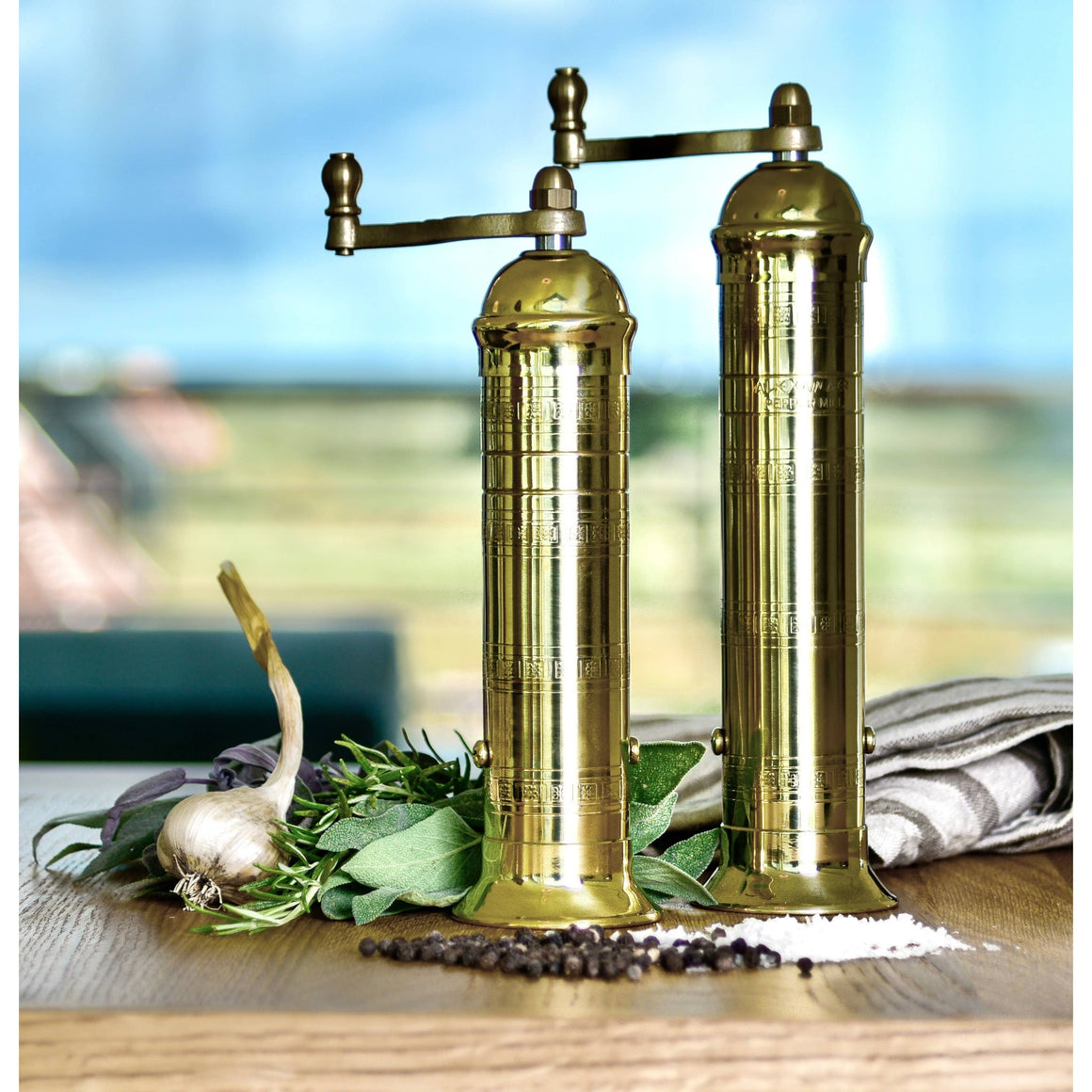 The Original 'Brass Mill' | 8" Salt Grinder