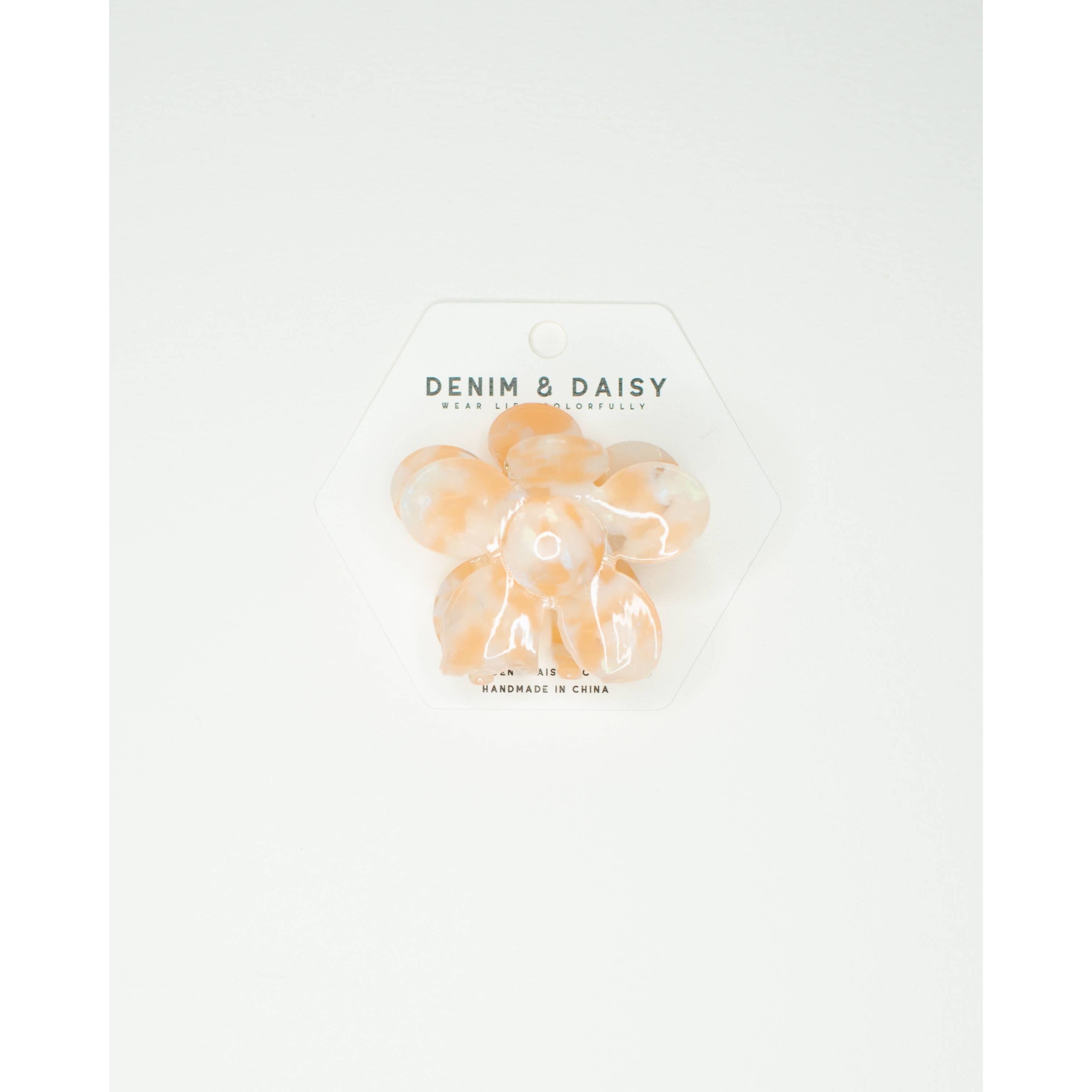 Flower Hair Claw | Cream Checker