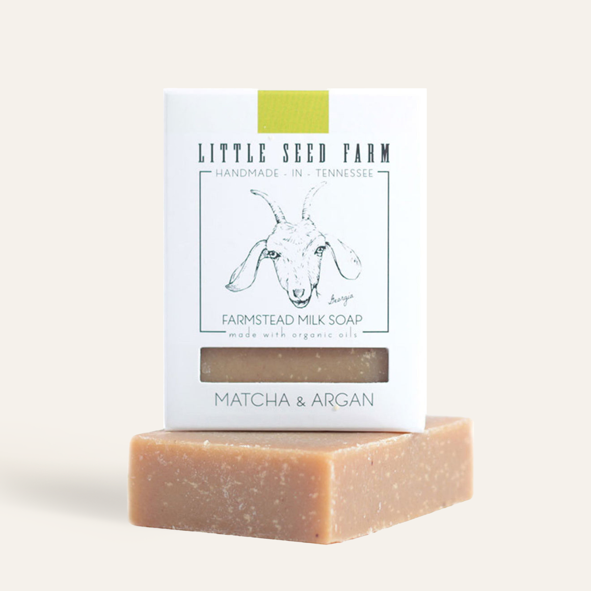 Facial & Body Bar Soap | Matcha & Argan Bar  Antioxidant Rich