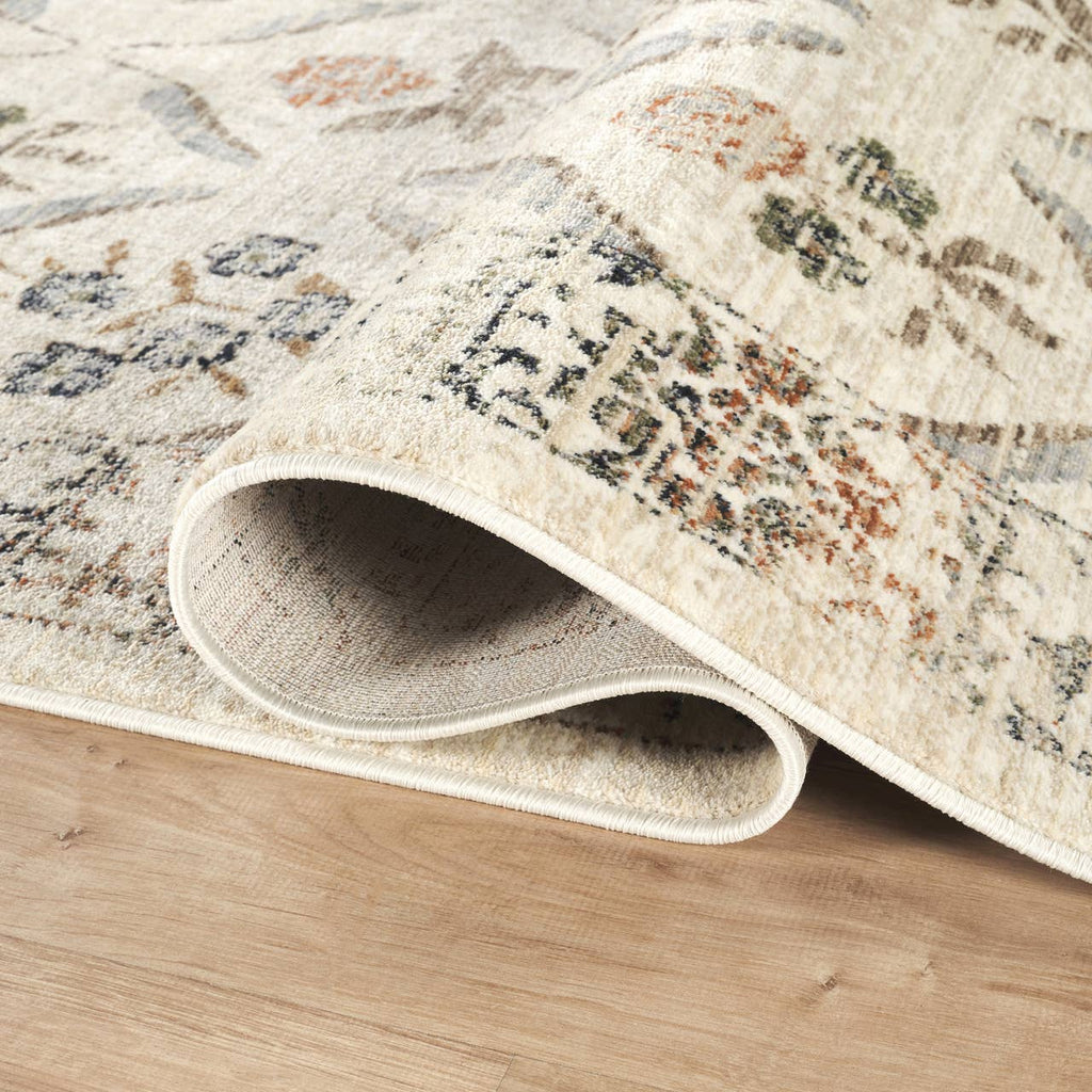 Abani Rugs - Alara Traditional Cream Vintage Floral Area Rug: 7'9" x 10'