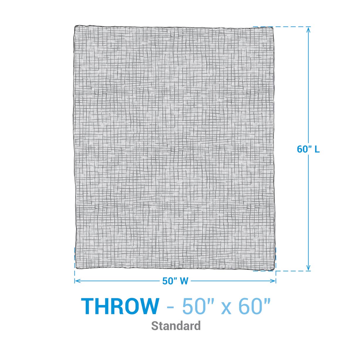 Chunny Throw  | Gray + White