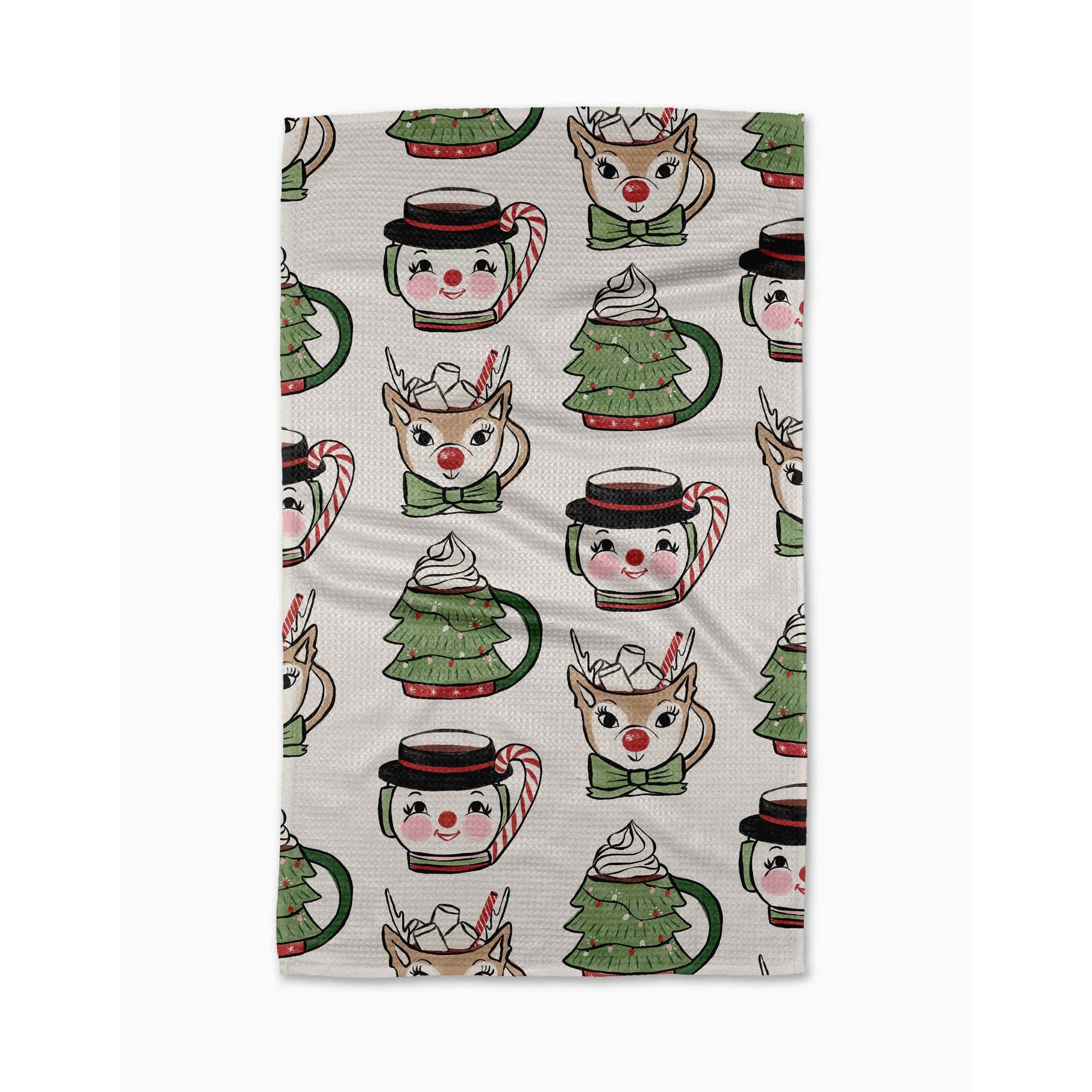 Geometry Tea Towel | Vintage Mugs