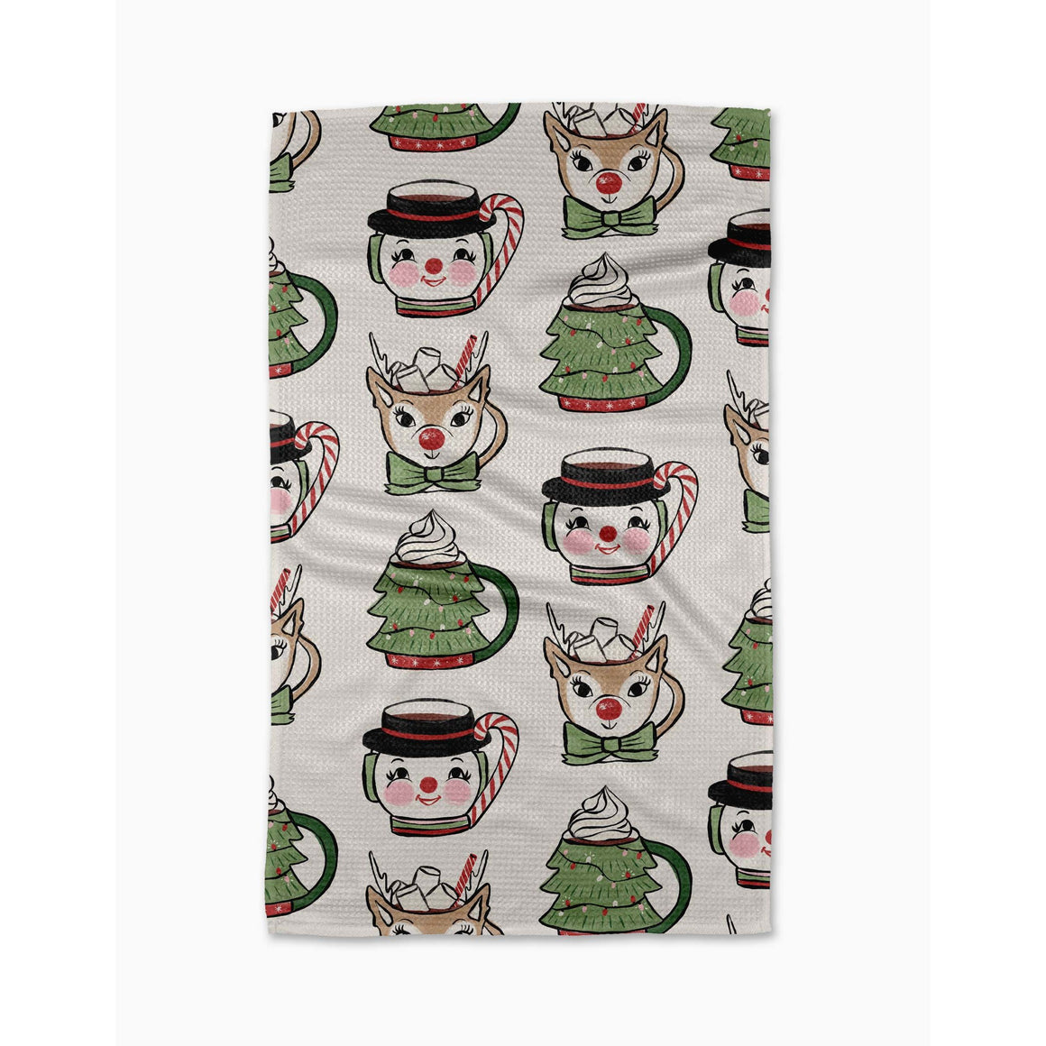 Geometry Tea Towel | Vintage Mugs