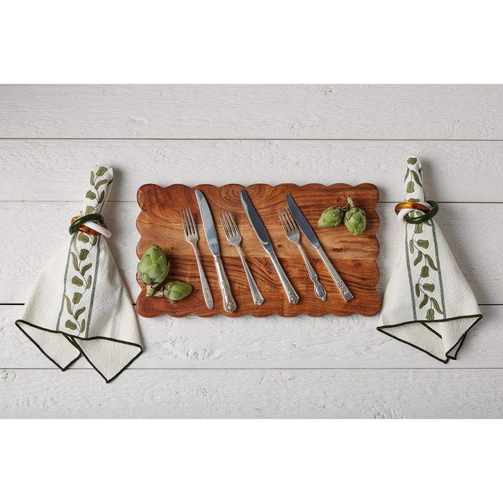 Scalloped Rectangle Cutting Board| Medium
