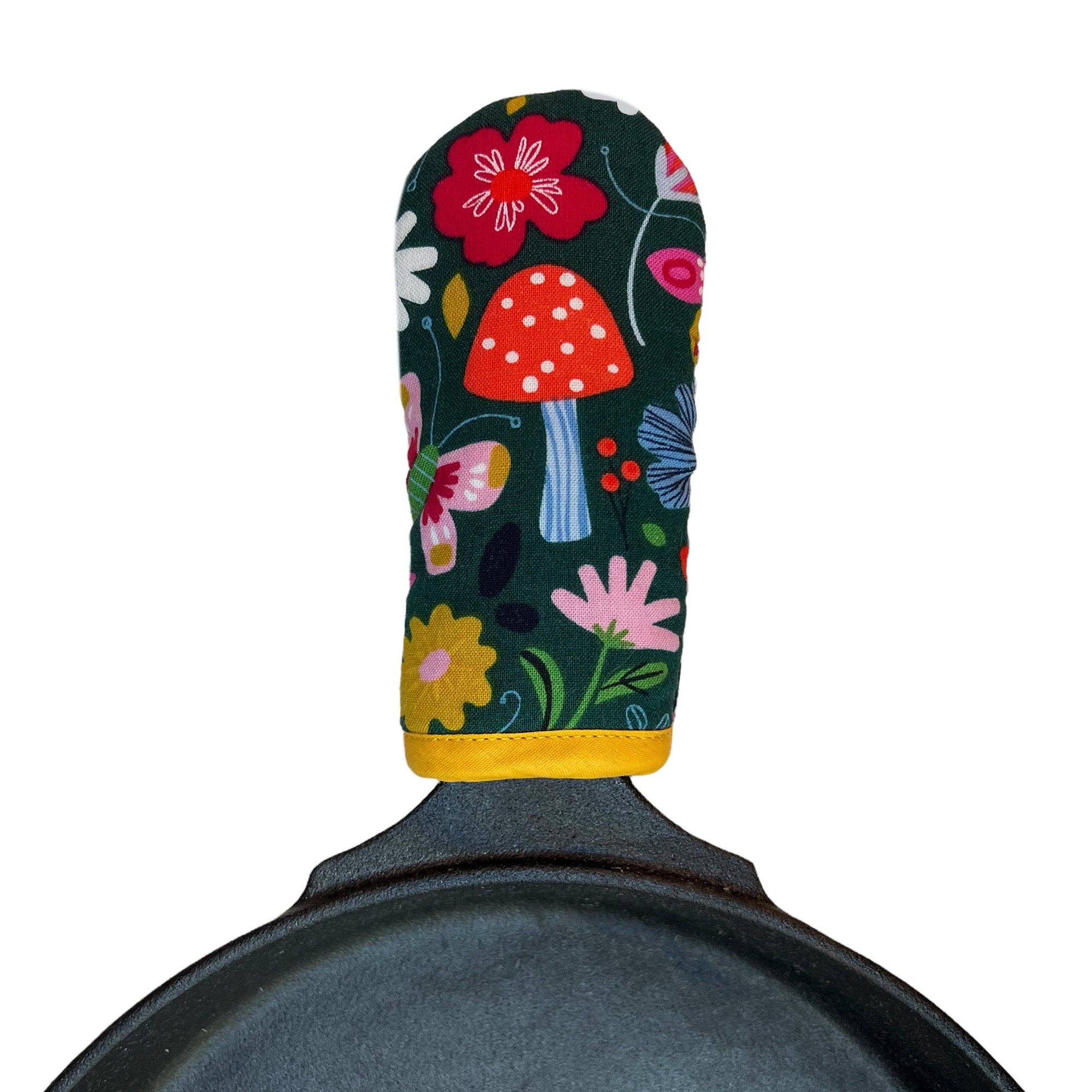 Skillet Mitt | Floral Mushrooms