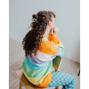 Beachy Loop Hair Claw | Rainbow