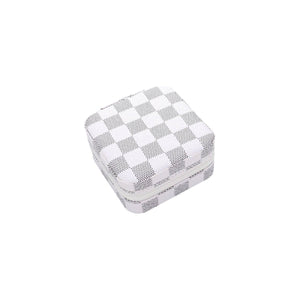 Checkered Jewelry Box | Brown