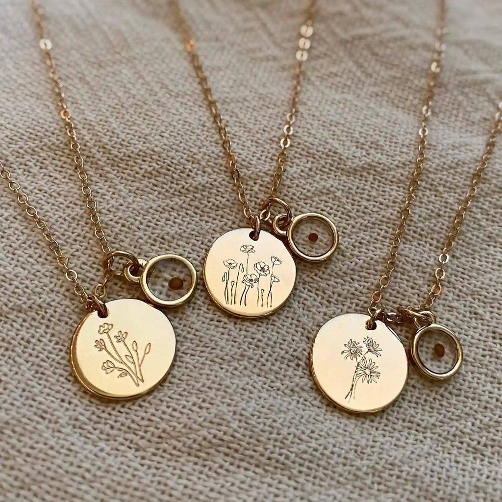 Poppy Necklace w/Mustard Seed: Poppy