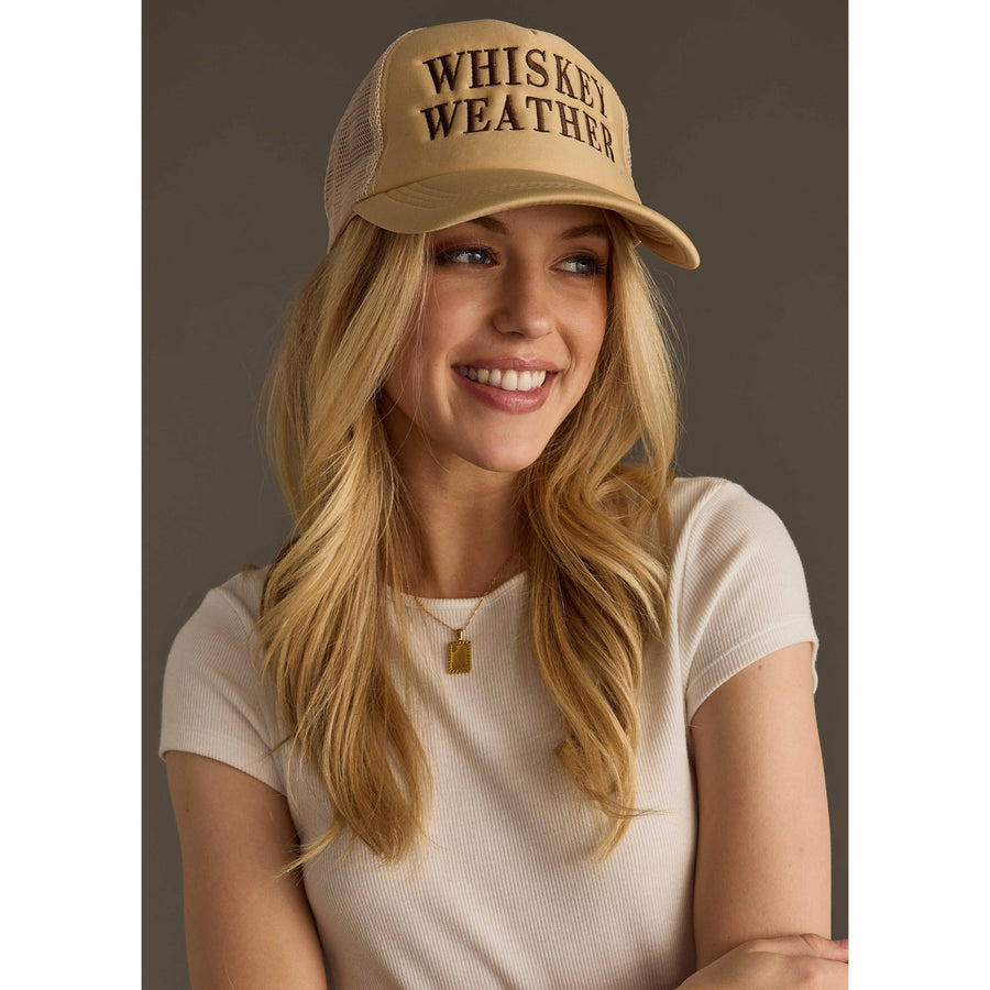 Tan & Brown Whiskey Weather Trucker Hat