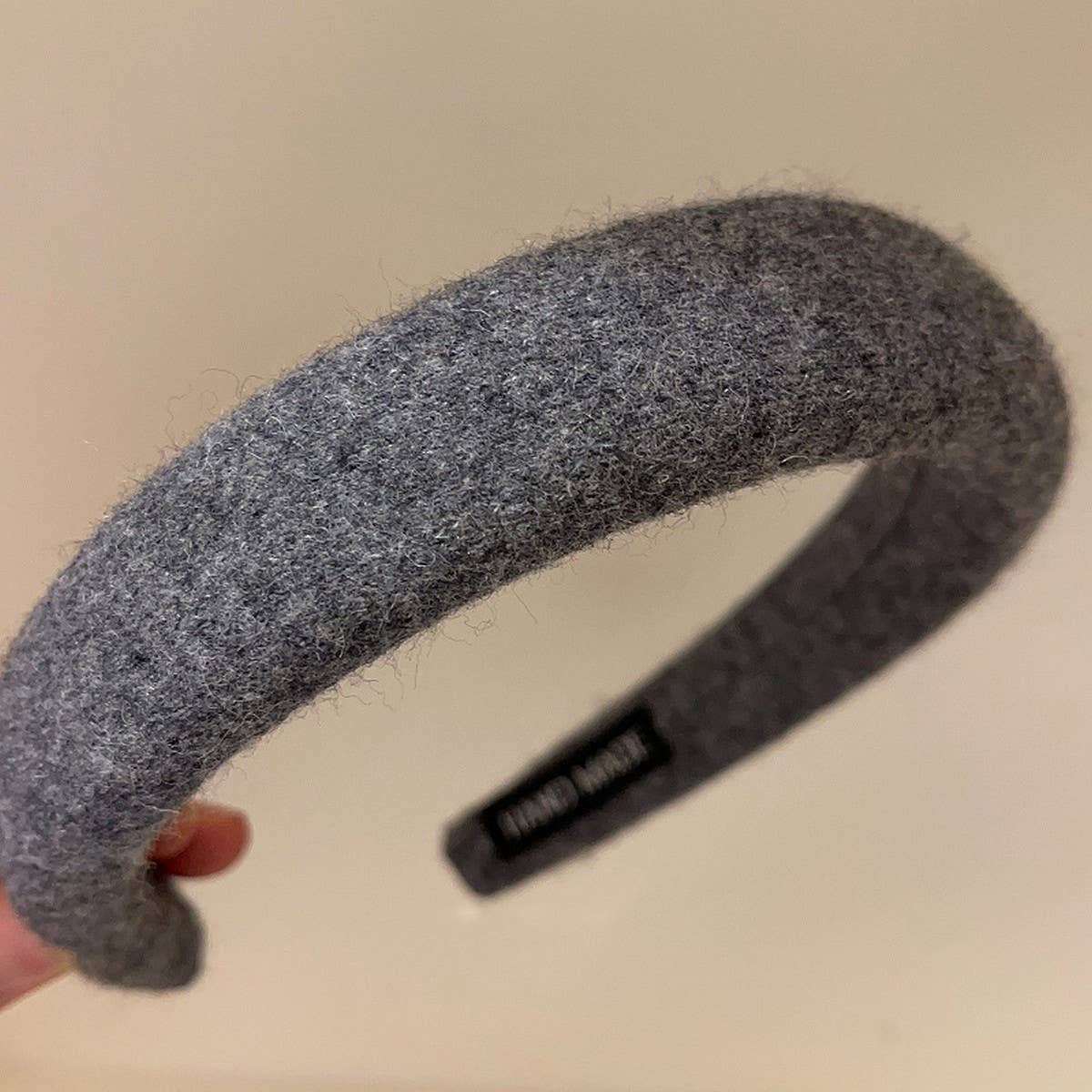 ACCITY - SOLID COLOR WOOL HEADBAND HAIRPIN HEADDRESS_CWAHA4027: KHAKI / (OS) 1