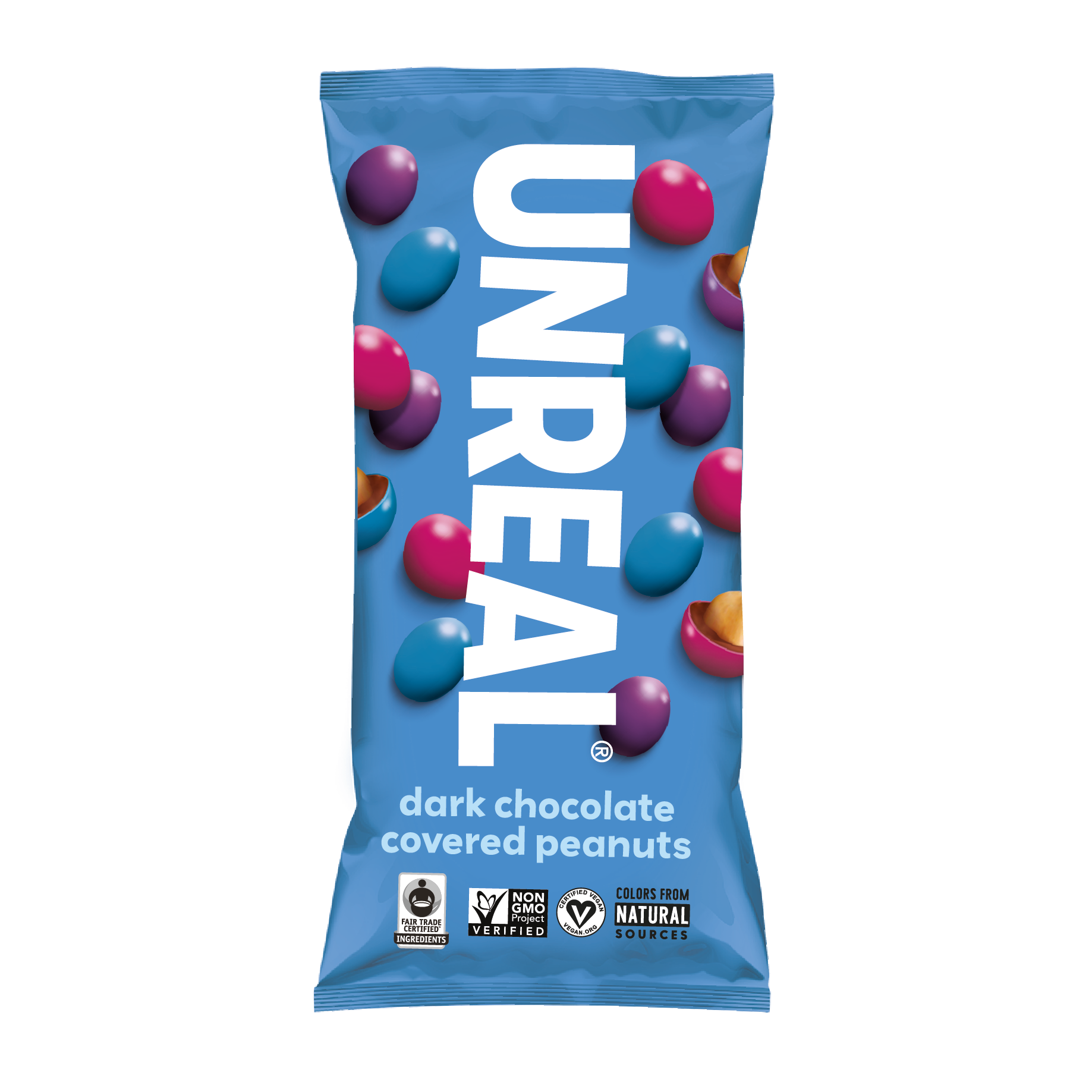 UNREAL - Dark Chocolate Peanut Gems Snack Bag