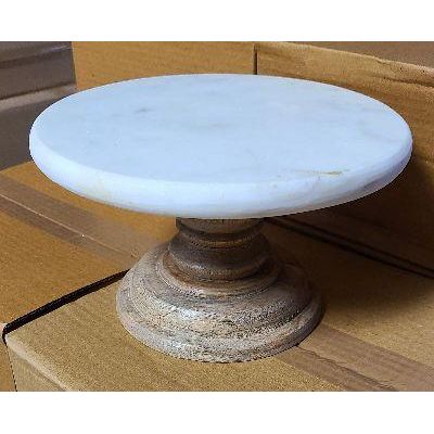 White Marble Cake Stand | Mini