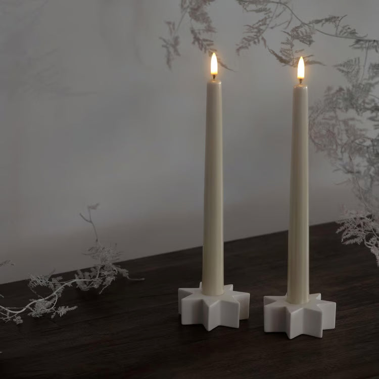 Uyuni LED Taper Candles | Soft-Fit Base