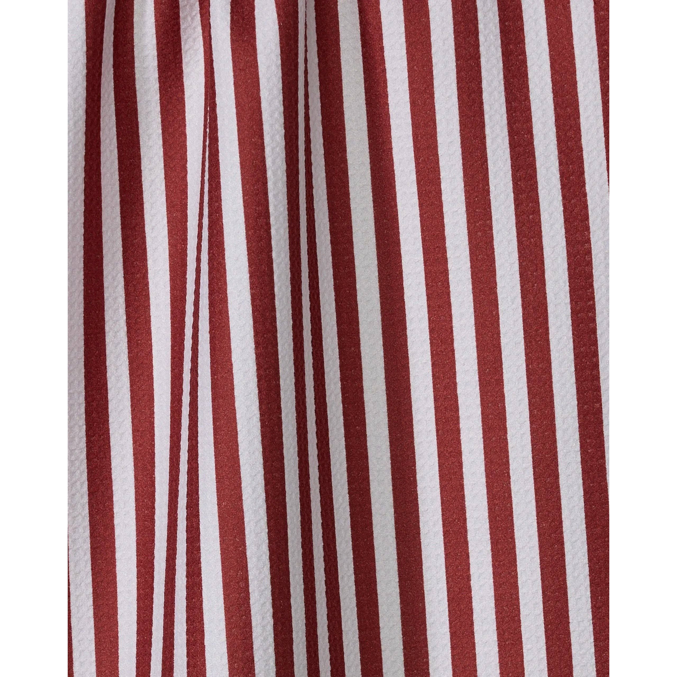 Geometry - Ribbon Red Tea Towel