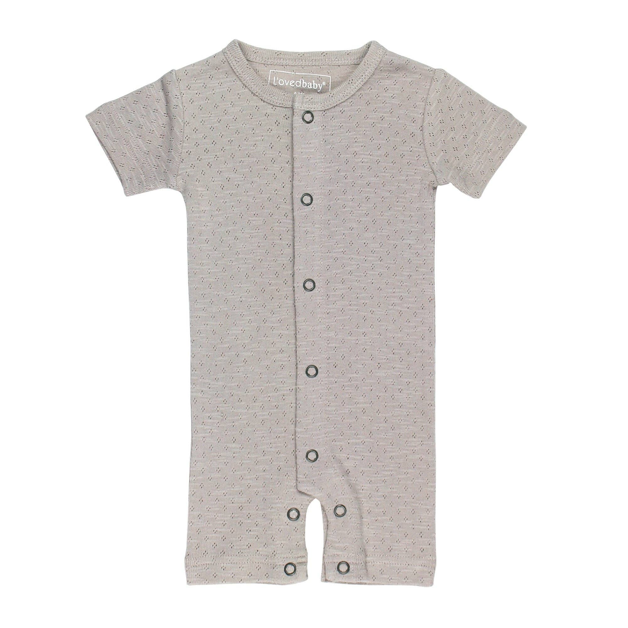 Organic Pointelle Ruffle Criss-Cross Bodysuit