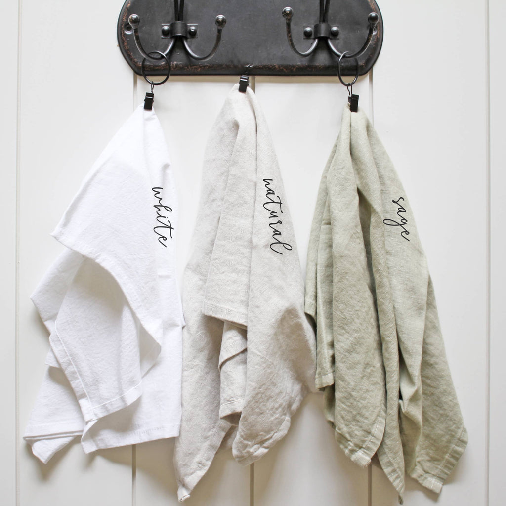 I Love This Place Tea Towel | Natural