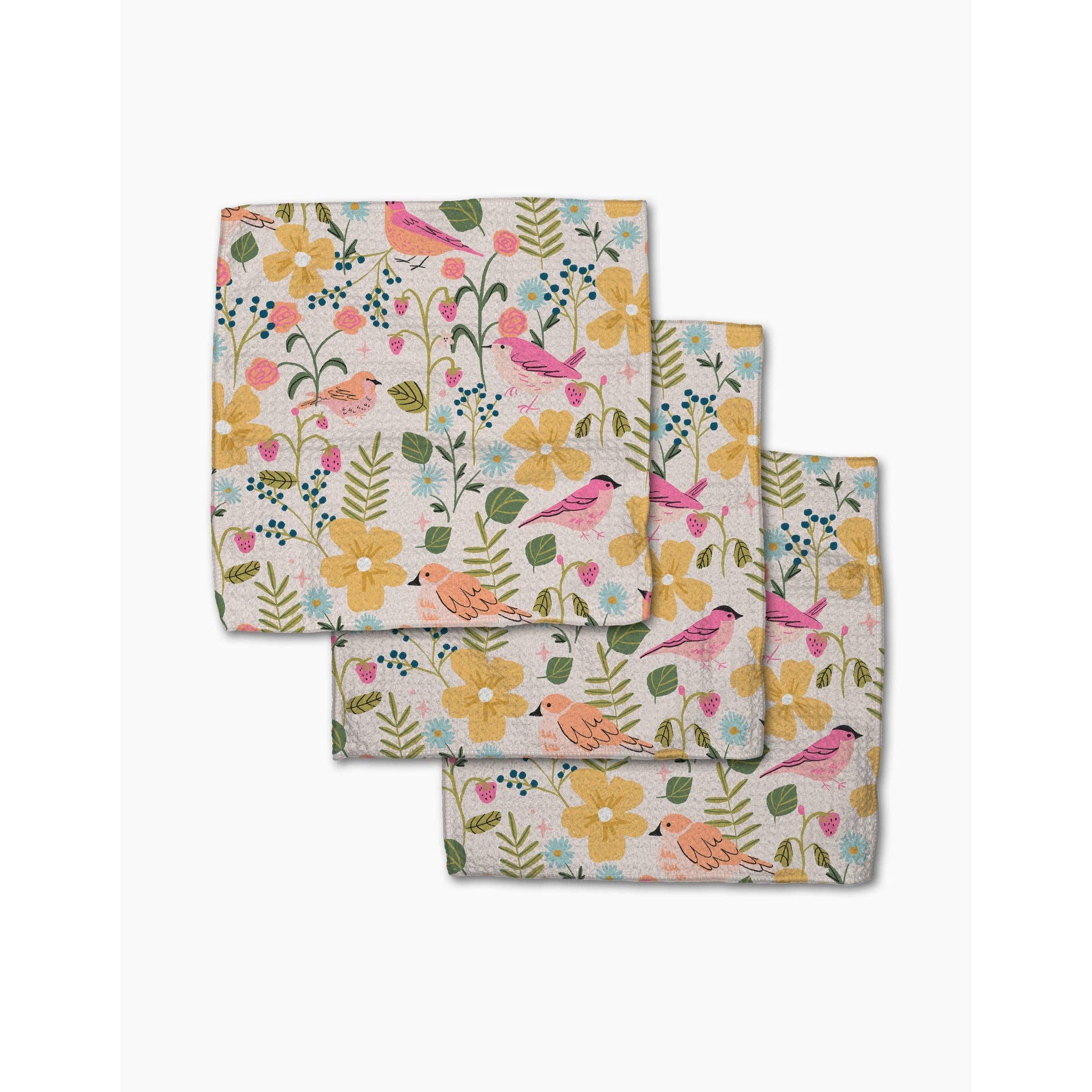 Geometry - Summer Songbirds Dishcloth Set
