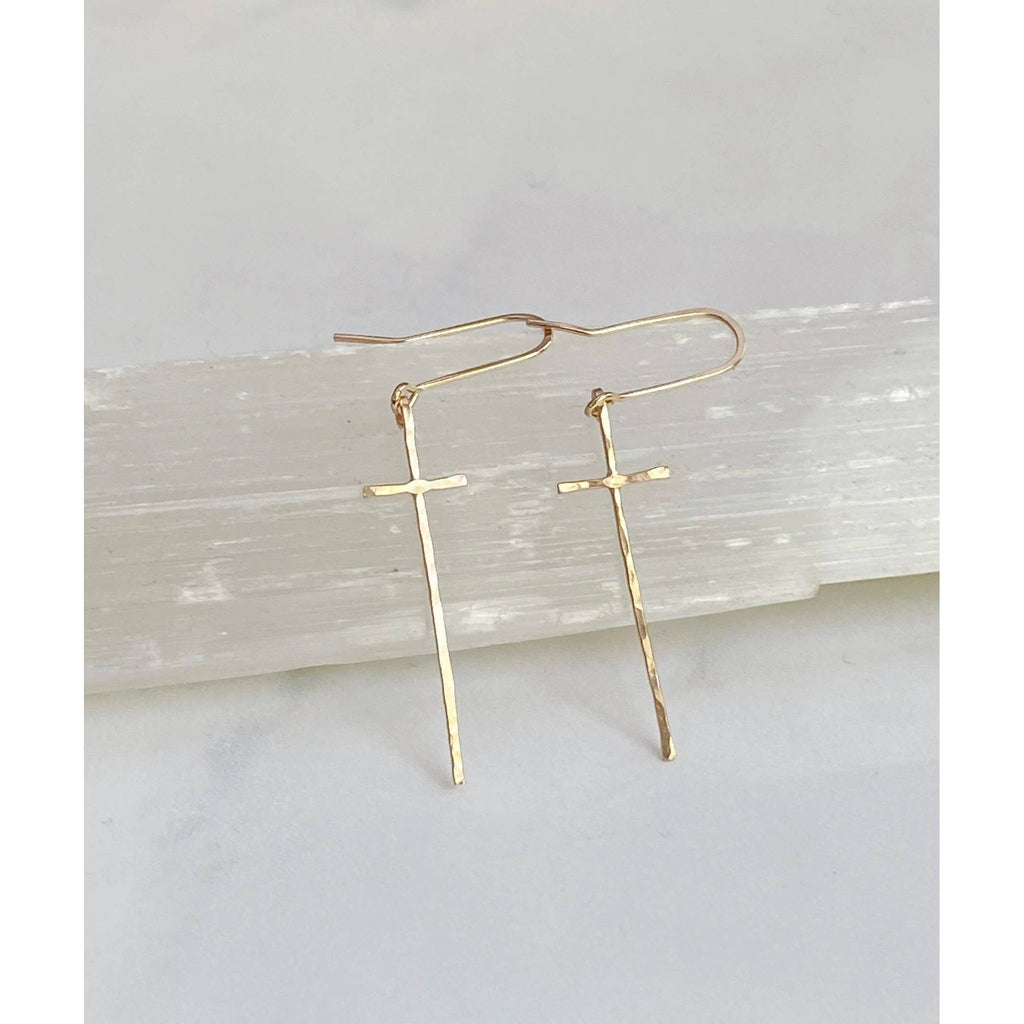 Modern Cross Earrings