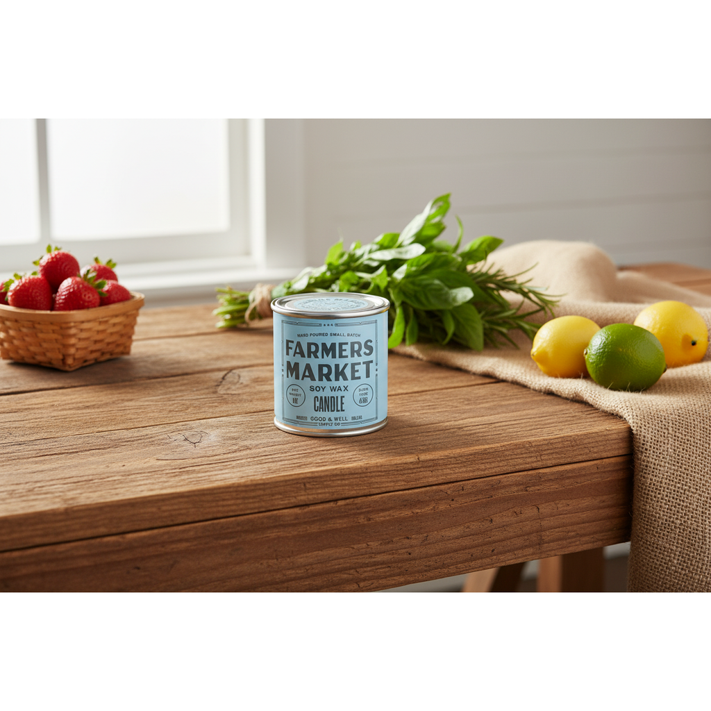 1/2 Pint Soy Candle | Farmer's Market