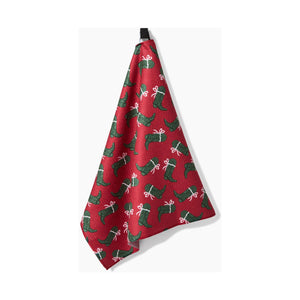 Geometry - Merry Boots Tea Towel