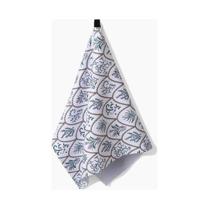 Geometry - Floral Scallops Tea Towel