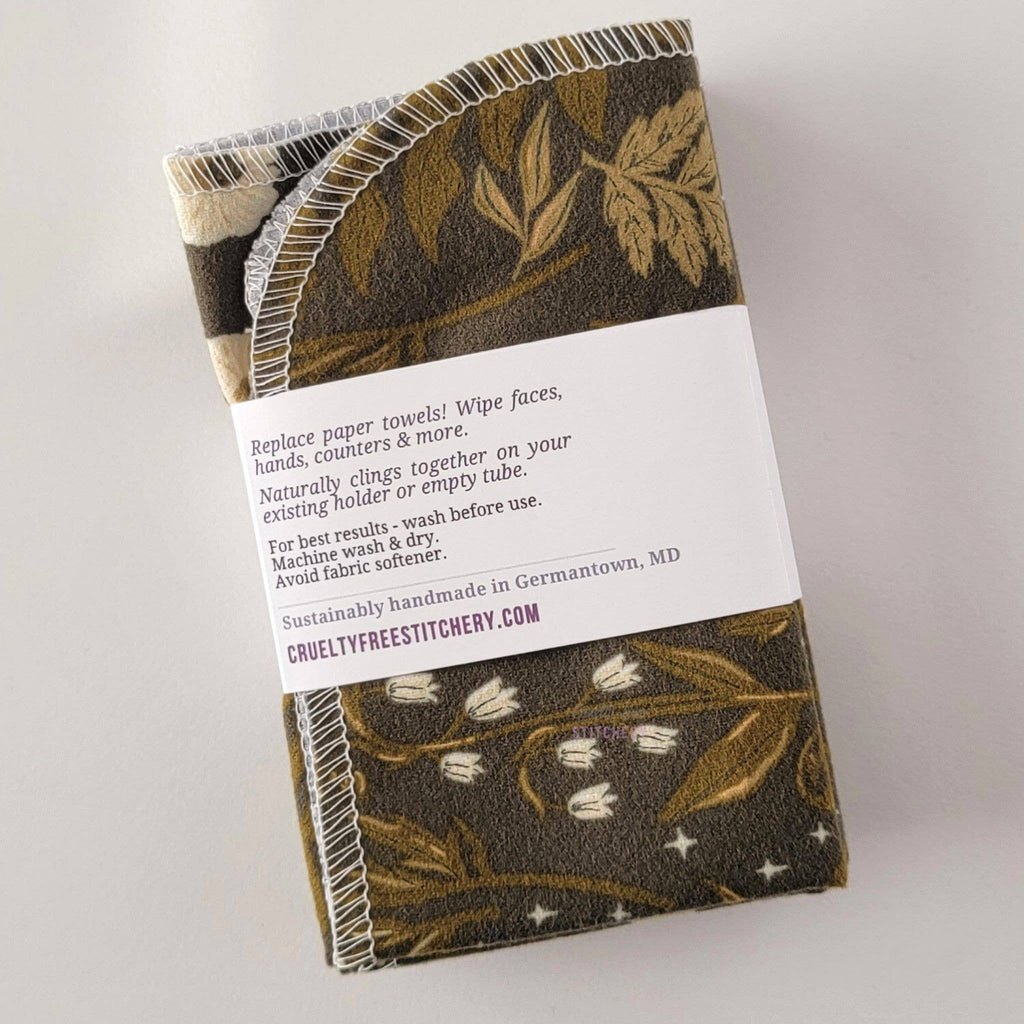 Cruelty-Free Stitchery - NonPaper Towels - Lunar Forest: 10