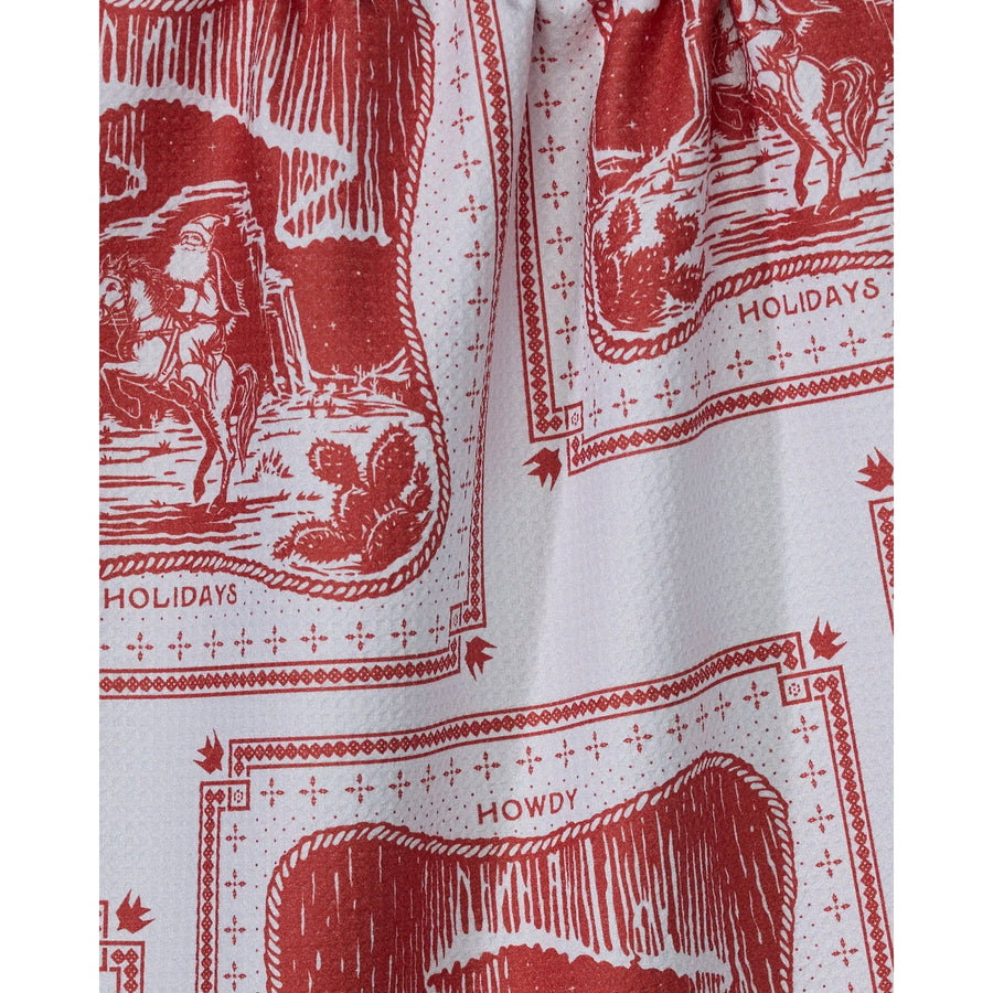 Geometry - Cowboy Christmas Tea Towel