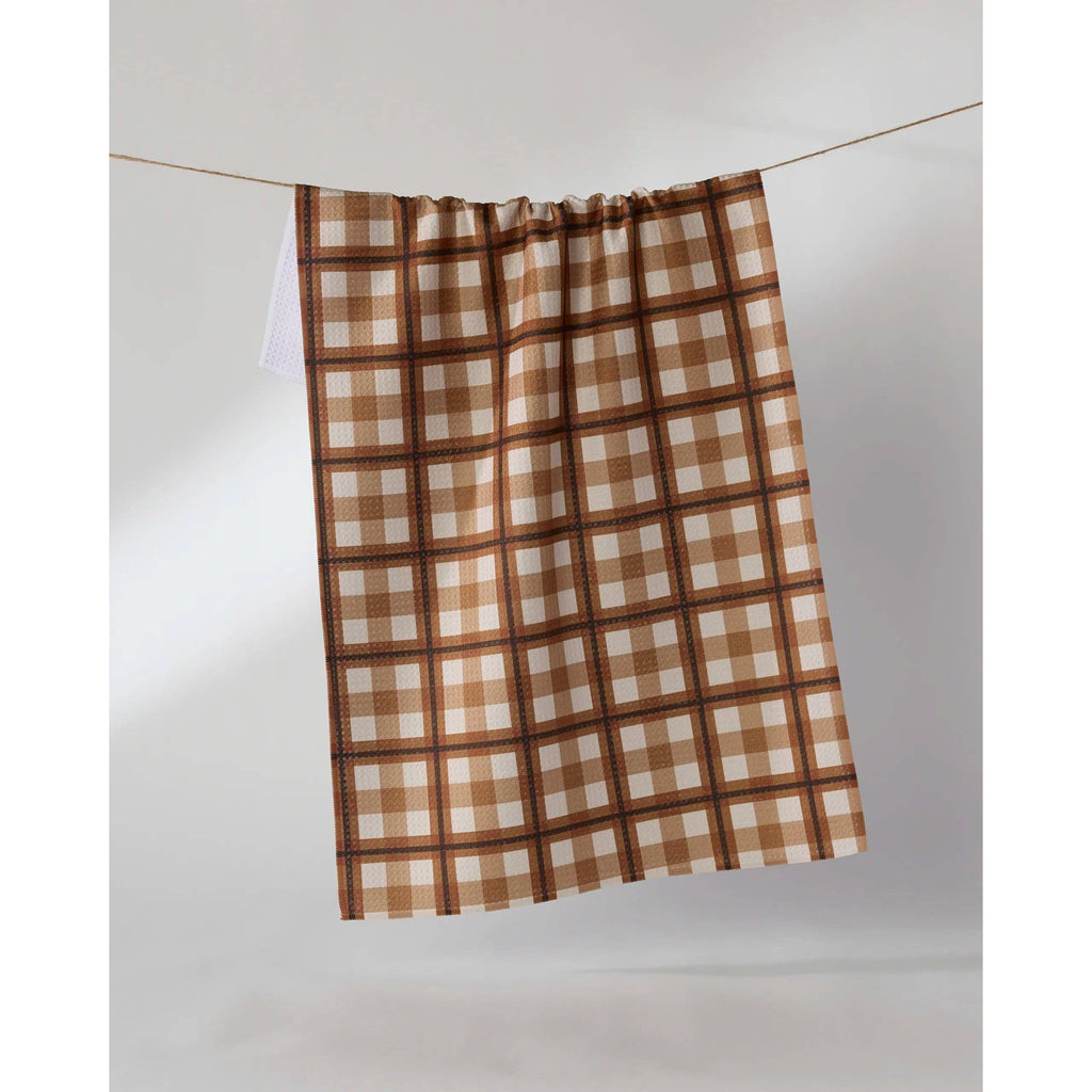 Geometry - Rich Cocoa Tea Towel