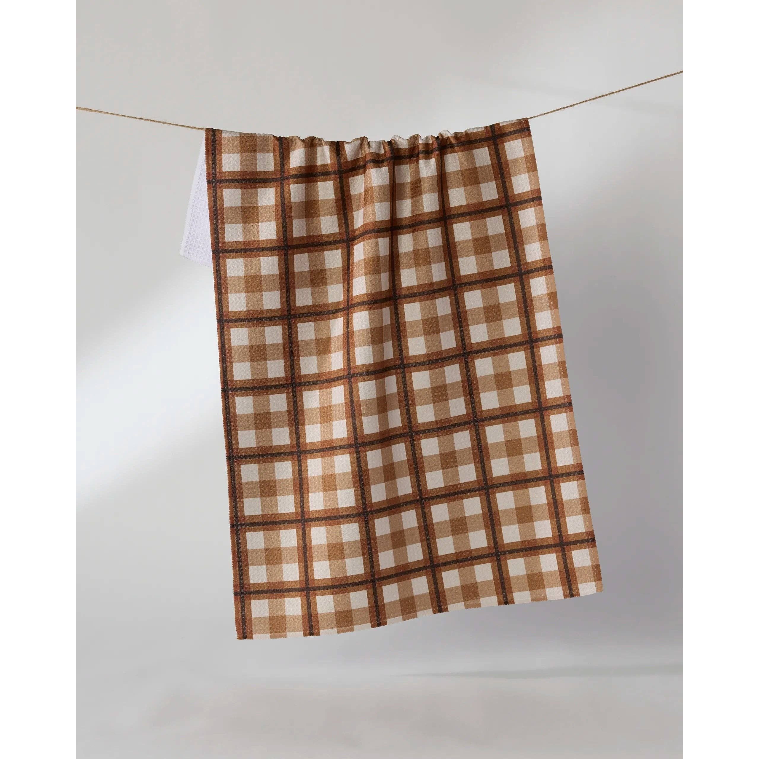 Geometry - Rich Cocoa Tea Towel
