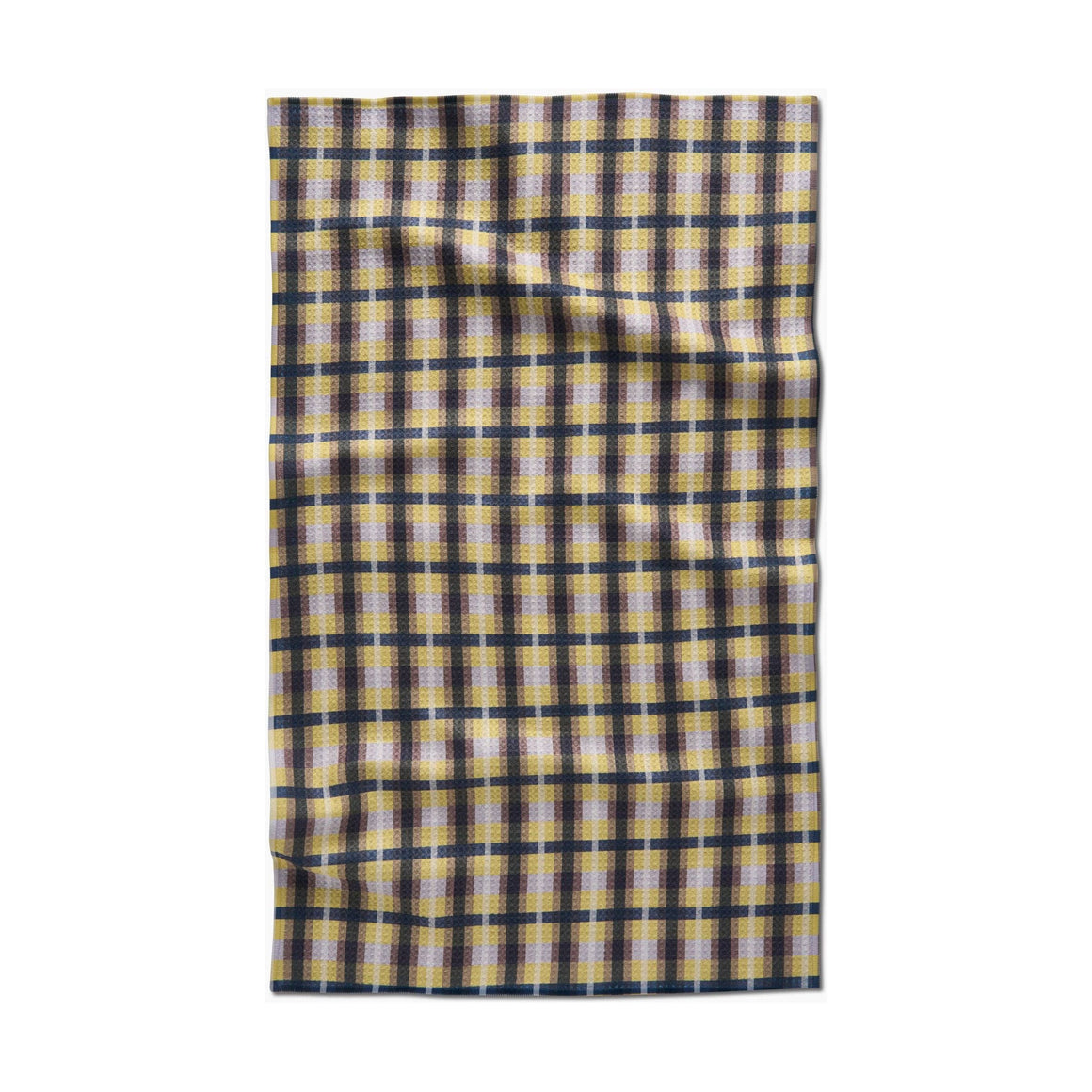 Geometry - Crossbarred Yellow Tea Towel