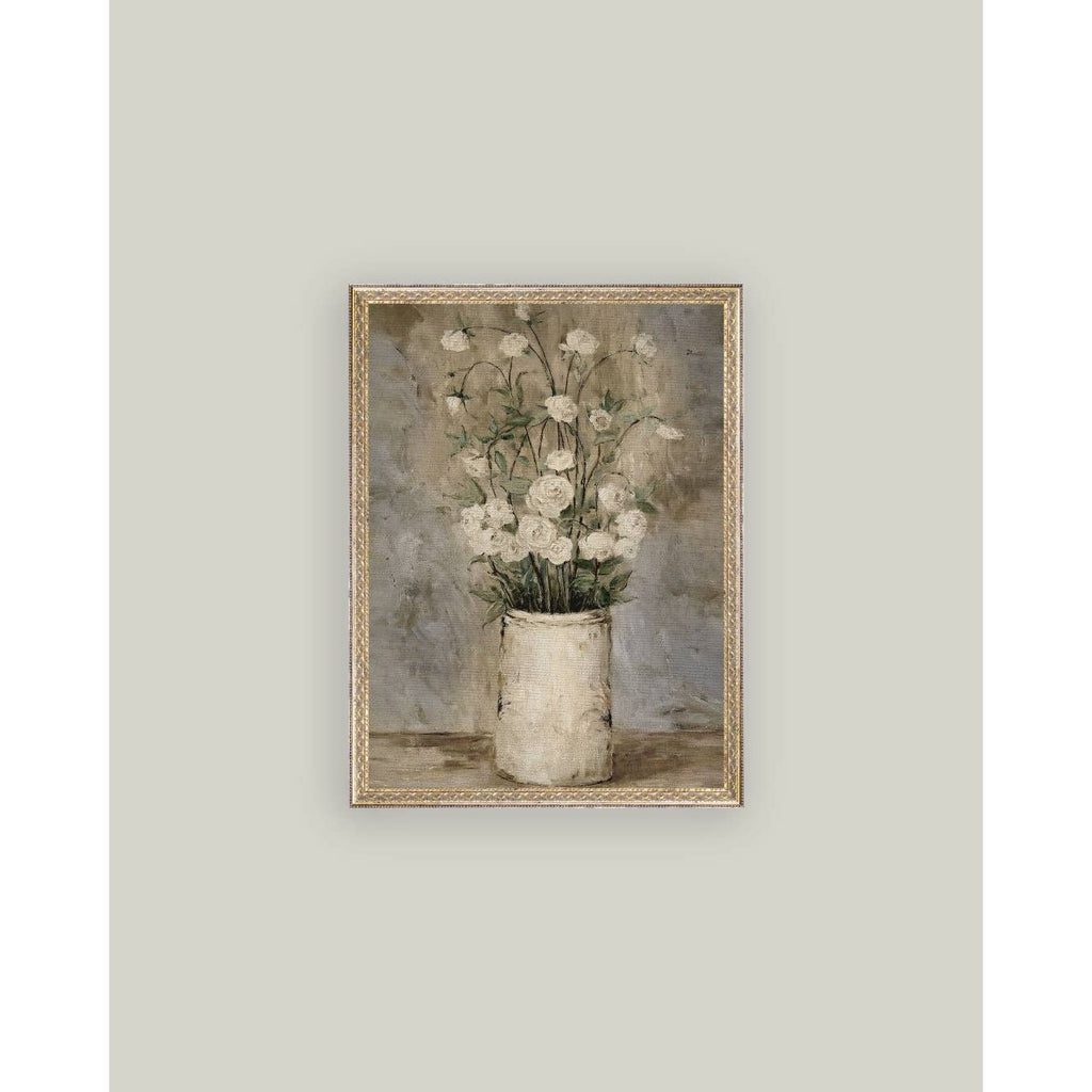 Framed Antique Art | Long Stem Roses - 5x7
