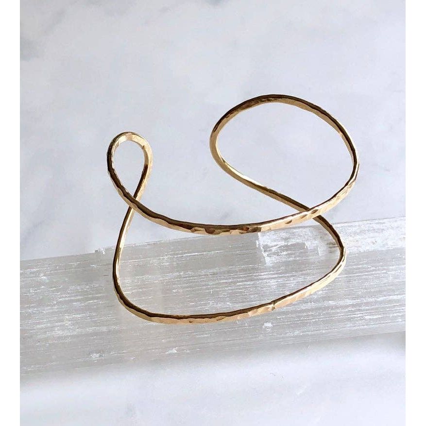 Hammered Wrap Adjustable Cuff