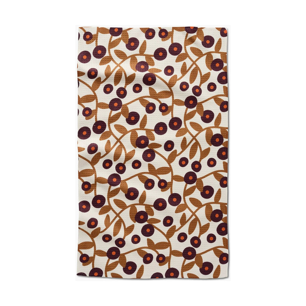 Geometry - Swirling Vines Tea Towel