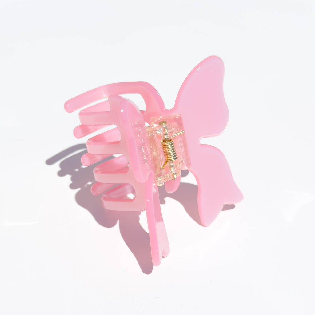 Butterfly Bow Hair Claw Clip | White