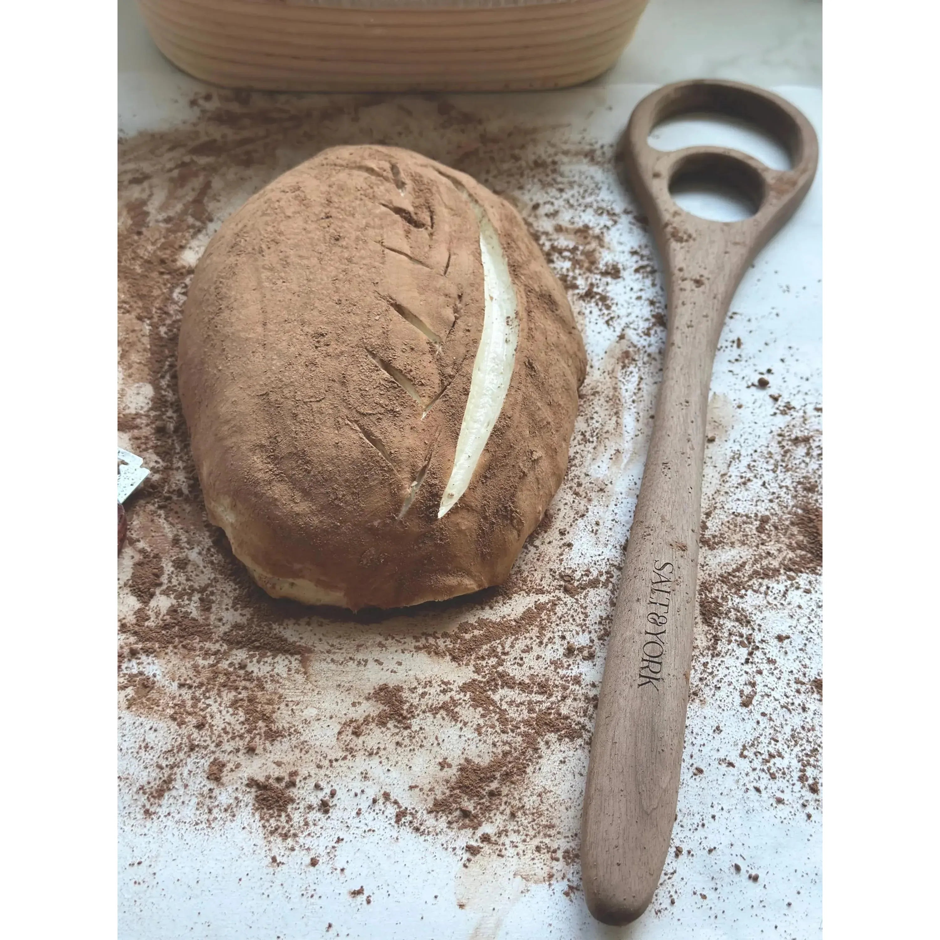 Olive Wood Dough Hook/Whisk
