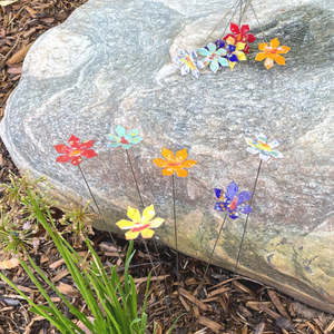 Copper Enamel Flower | Medium